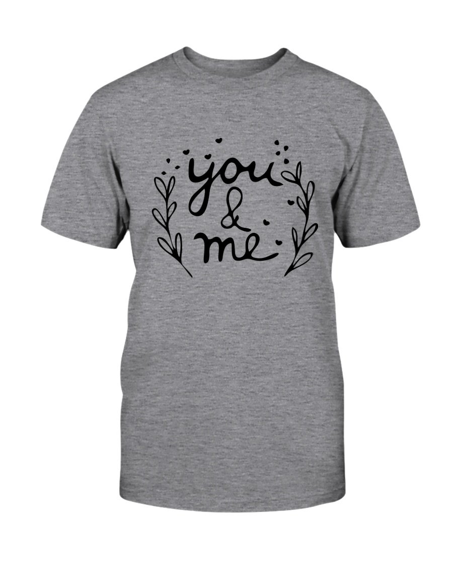 You & Me Shirt in various colors, showcasing its soft fabric and stylish design.