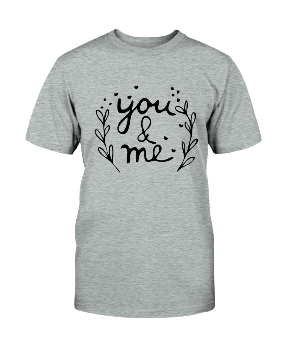 You & Me Shirt in various colors, showcasing its soft fabric and stylish design.