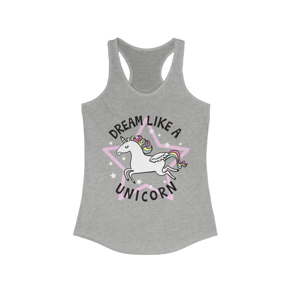 Main Dream Like a Unicorn Racerback Tank Top image