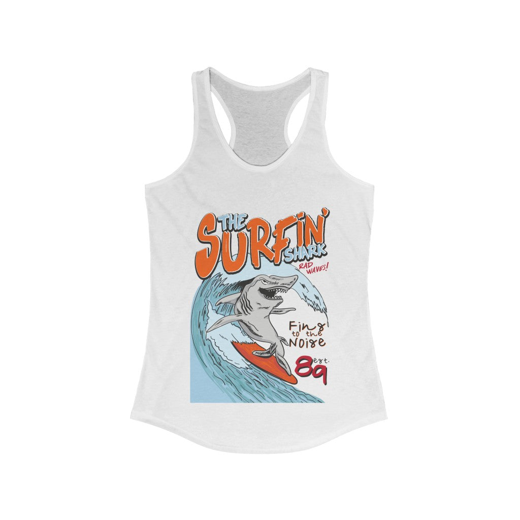 Main The Surfin Shark Racerback Tank Top image