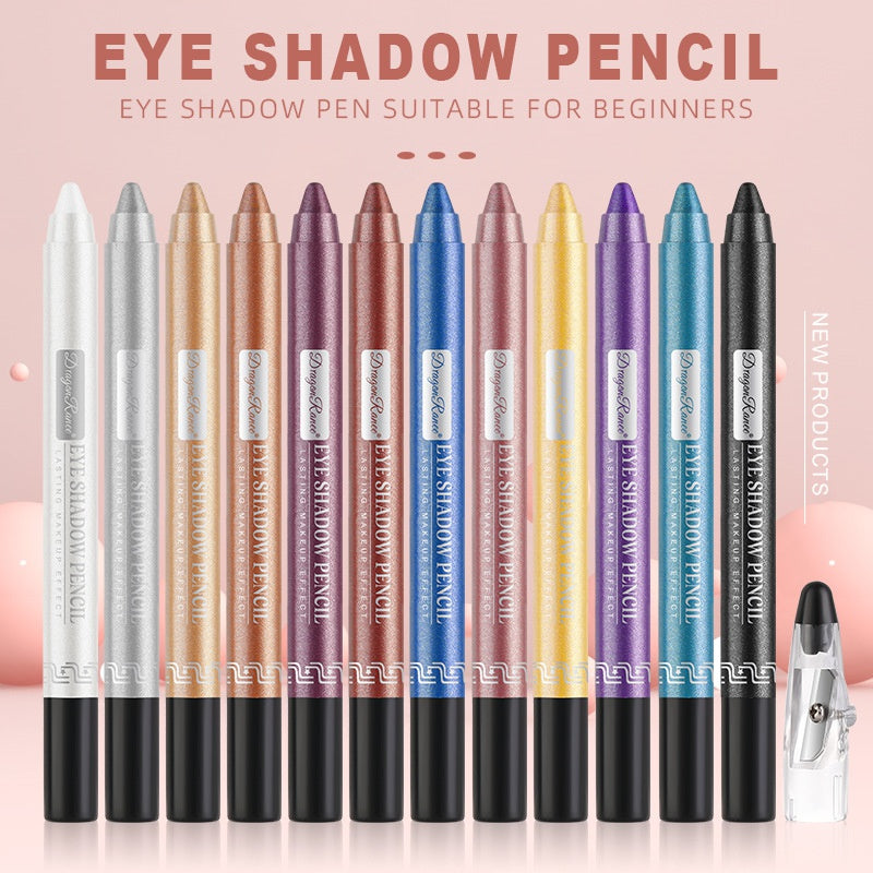 A dual-ended pearly eyeshadow pen showcasing rich color and shimmer for versatile eye makeup.