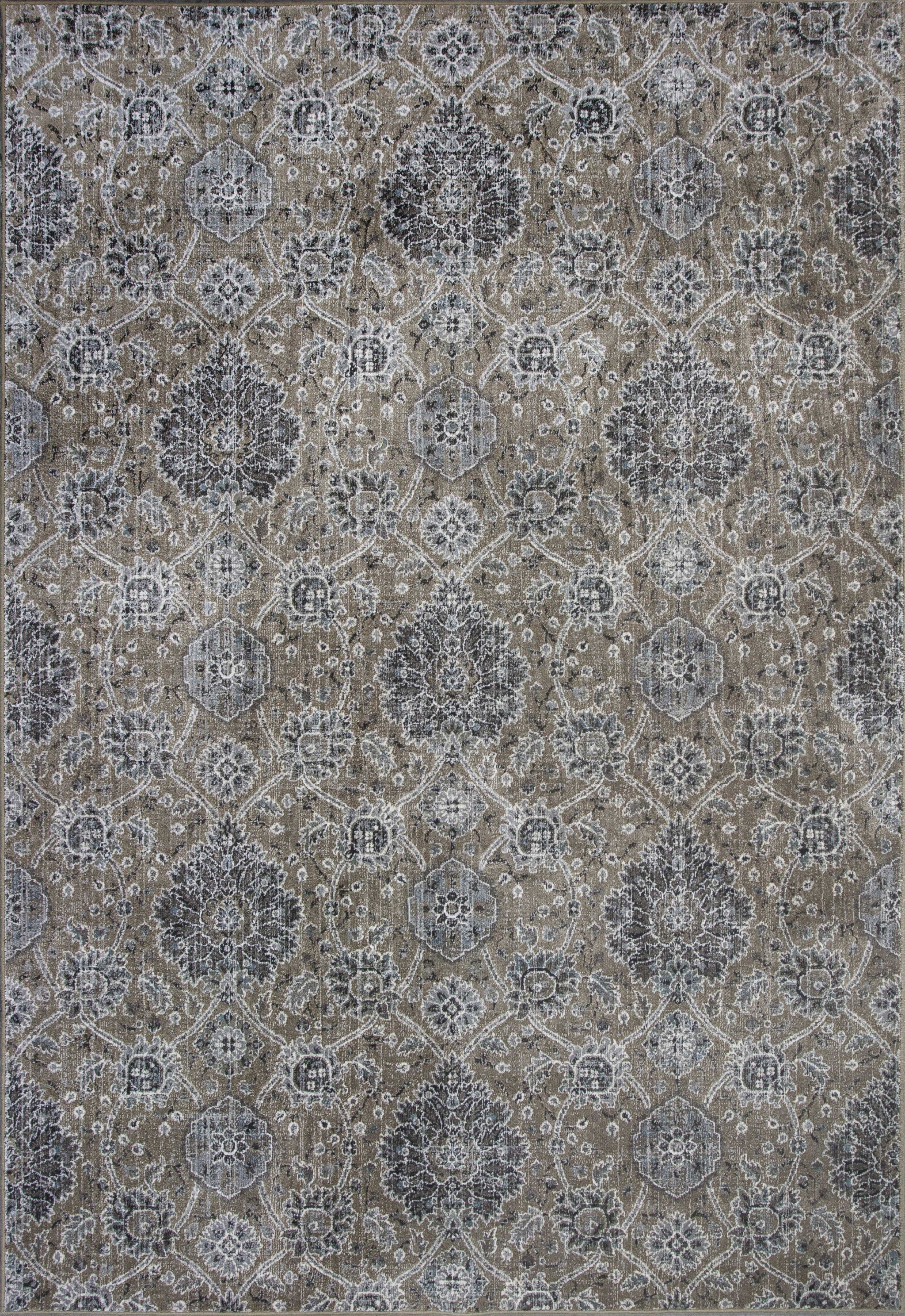 A beautiful 2 x 3 Viscose Sand Area Rug featuring an elegant allover kashan design, perfect for enhancing modern interiors.