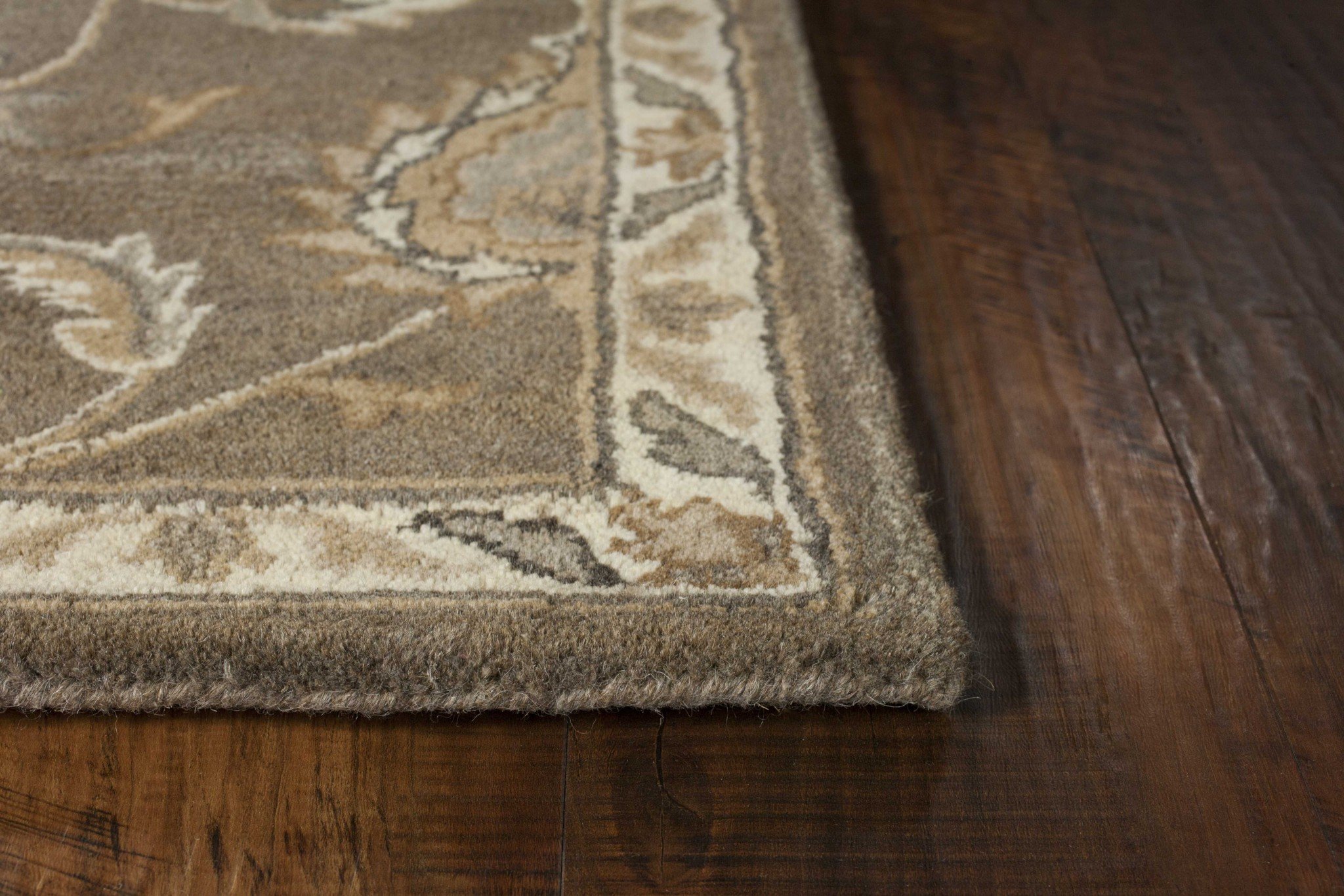 27" x 90" Coffee Wool Rug from the Syriana Collection, showcasing its rich coffee color and soft texture.