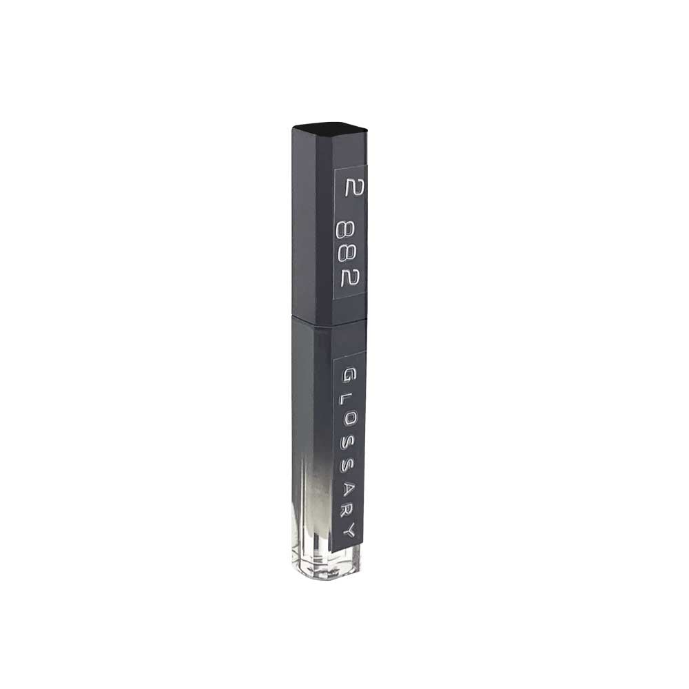 2882Beauty™ The Glossary Perfect Plump Lip Gloss in All Clear, showcasing its transparent glossy finish and sleek packaging.