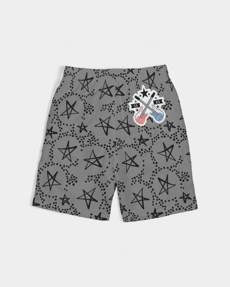 2882Junior™ Pre-Punk-Prep Boys Swim Trunk featuring edgy design, lightweight fabric, and UPF 50+ protection.