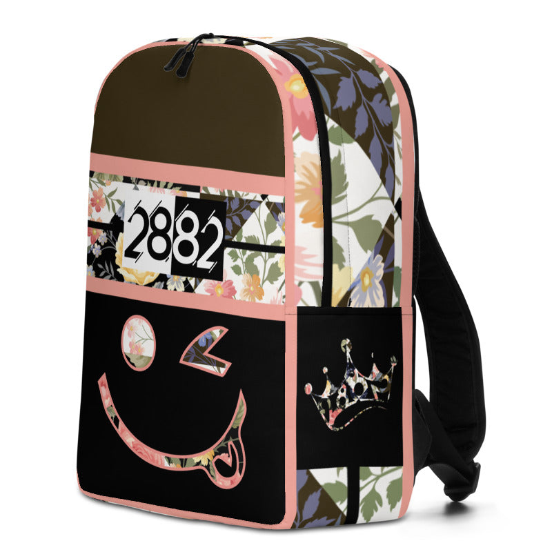 2882Sport 'Fit My Mood' Midnight Blooms Backpack featuring a vibrant floral design, spacious compartments, and padded ergonomic straps.