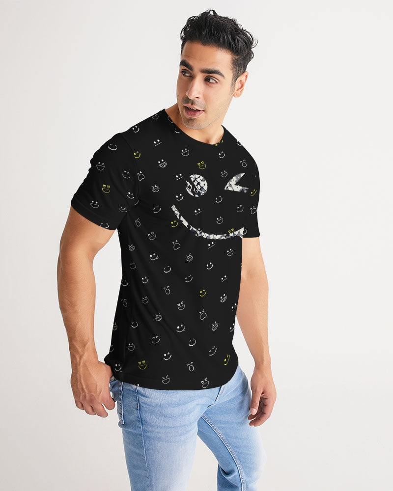 2882Sport Fit My Mood Winky Face Men's T-Shirt featuring a playful winky face graphic on a soft fabric.