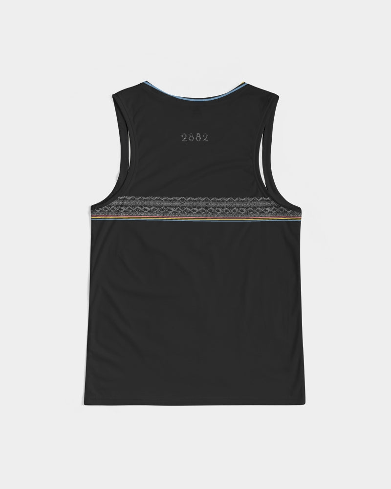 2882Sport™ Pre-Punk-Prep Men's Sports Tank featuring a soft polyblend fabric, rib-knit trim, and deep-cut armholes for comfort and style.