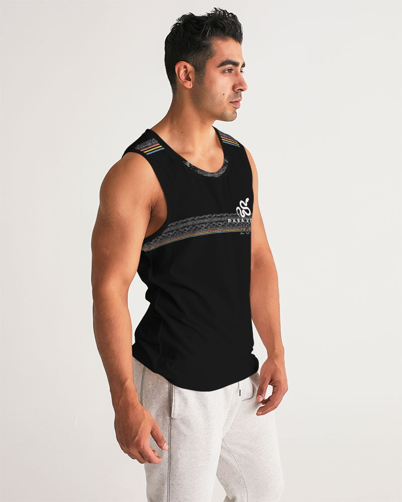 2882Sport™ Pre-Punk-Prep Men's Sports Tank featuring a soft polyblend fabric, rib-knit trim, and deep-cut armholes for comfort and style.