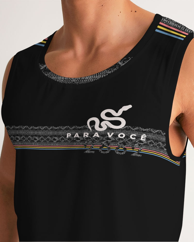 2882Sport™ Pre-Punk-Prep Men's Sports Tank featuring a soft polyblend fabric, rib-knit trim, and deep-cut armholes for comfort and style.