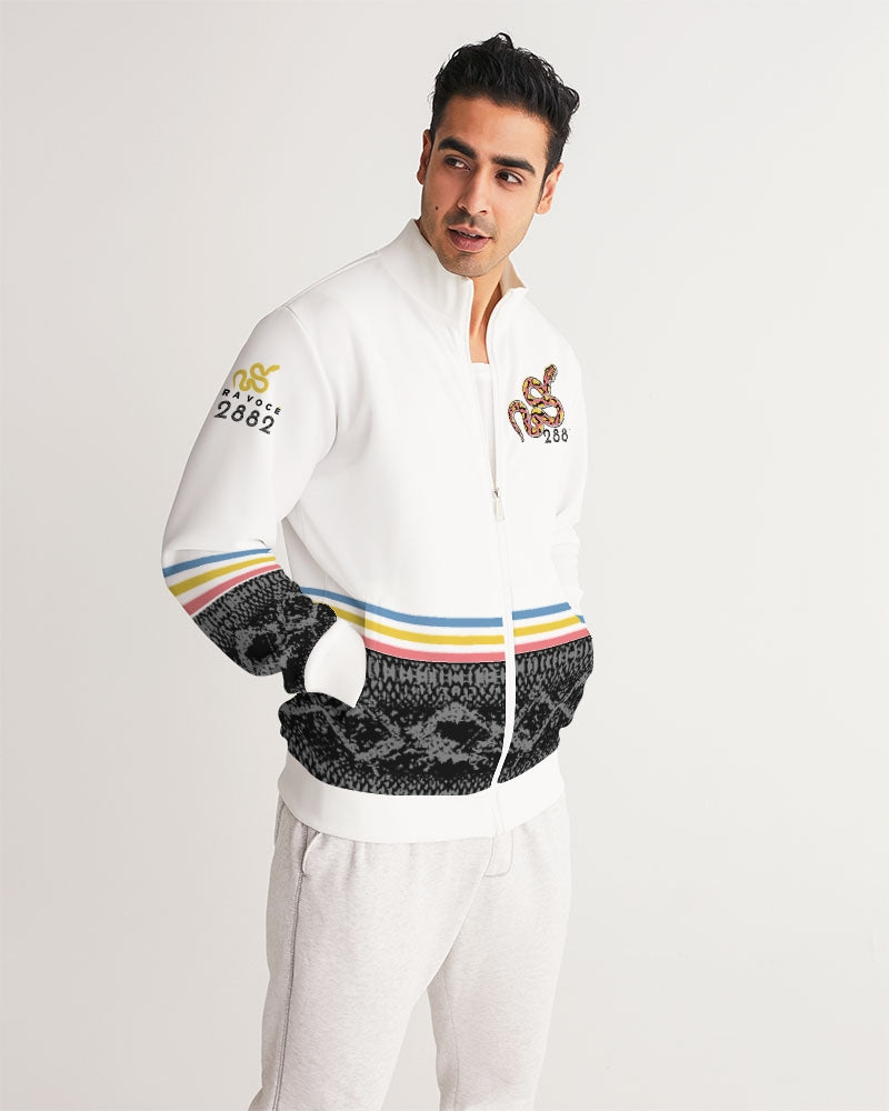 2882Sport™ Pre-Punk-Prep Men's Track Jacket featuring a stylish design with ribbed collar and cuffs, front zipper, and zip pockets.