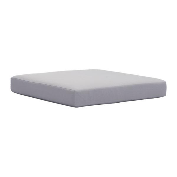 30.3" X 30.3" X 3.9" Light Gray Cushion Beach Seat with plush cushions and modern design.