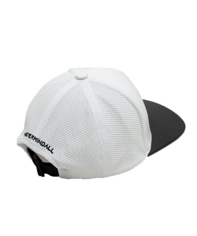 3D Combi Snapback cap in black and white with stylish patterns, featuring an elastic adjustment for comfort.