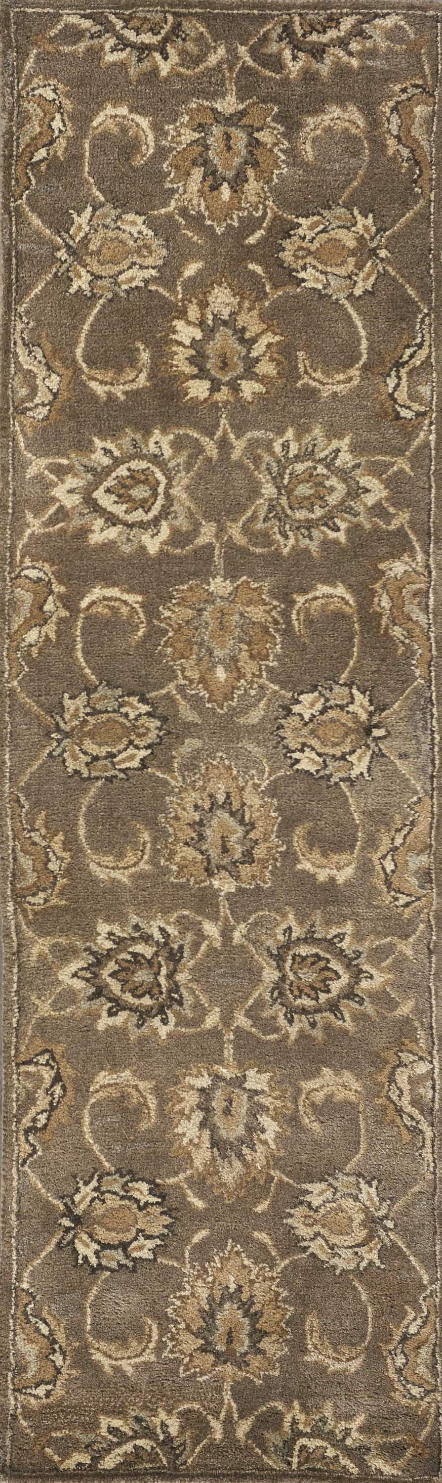 A luxurious 60" x 96" Coffee Wool Rug, hand-tufted from New Zealand wool, showcasing a rich coffee color and elegant design.