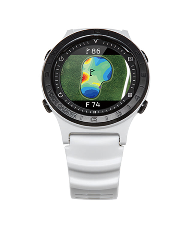 A2 Hybrid Golf GPS Watch with Slope showcasing a color touchscreen and sleek design, perfect for golfers.