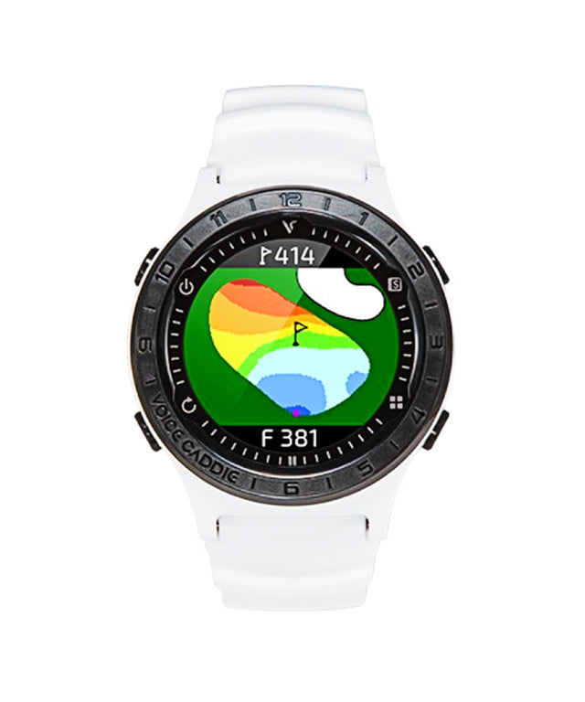 A2 Hybrid Golf GPS Watch with Slope showcasing a color touchscreen and sleek design, perfect for golfers.