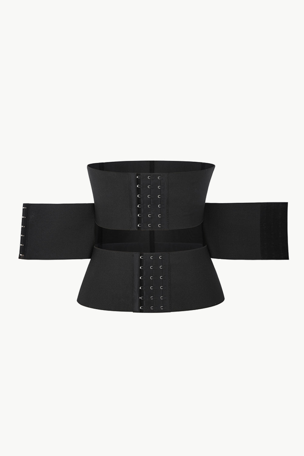 Adjustable 3-Strap Waist-Training Corset in solid color, showcasing its minimalist design and hook-and-eye closure.