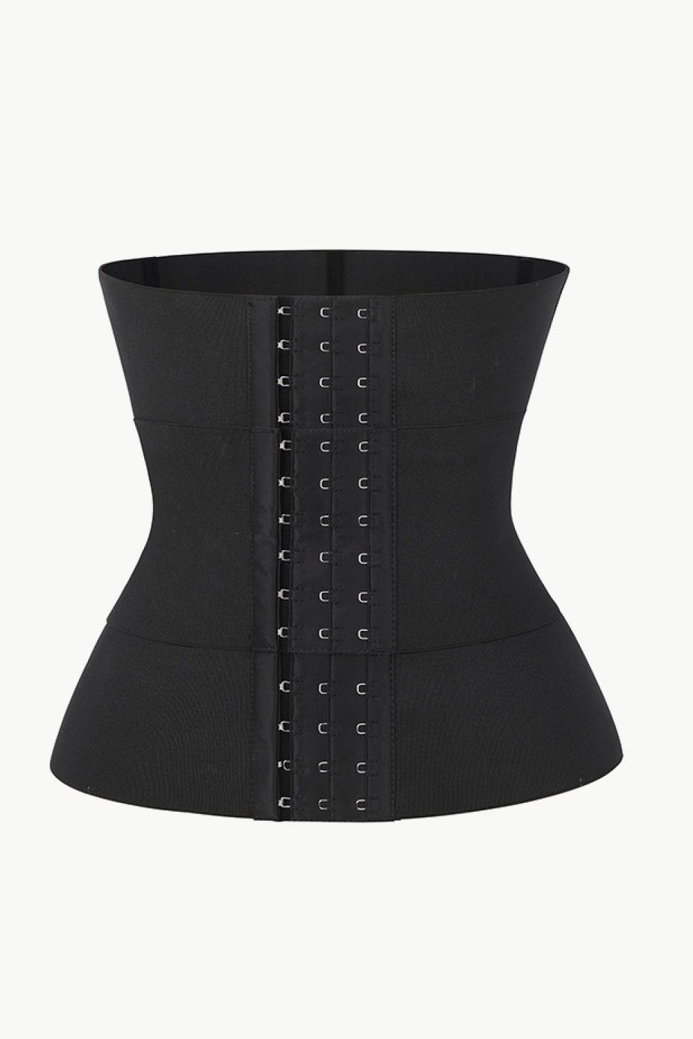 Adjustable 3-Strap Waist-Training Corset in solid color, showcasing its minimalist design and hook-and-eye closure.