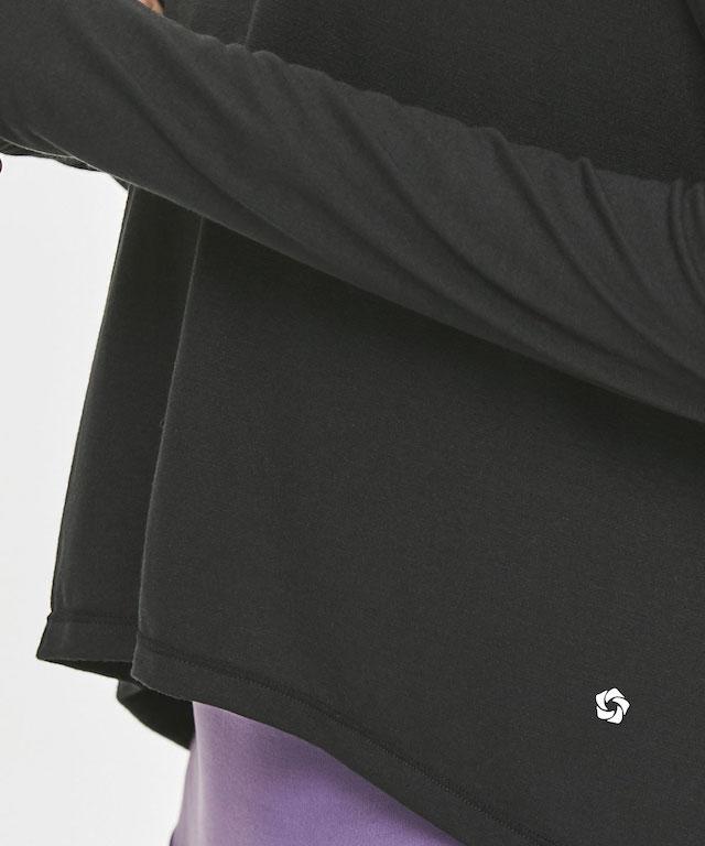 All The Time Long Sleeves featuring a soft-touch fabric, elegant fingerling sleeve design, and cool cutout details on the back.