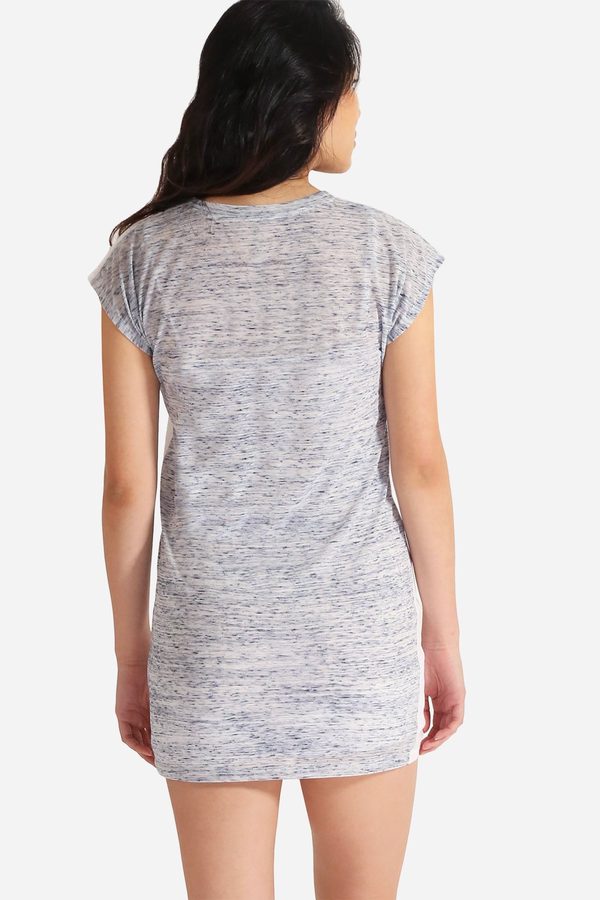 ALANI Shift Dress featuring a relaxed fit, light cotton front, and stylish mini length, perfect for day-to-night wear.