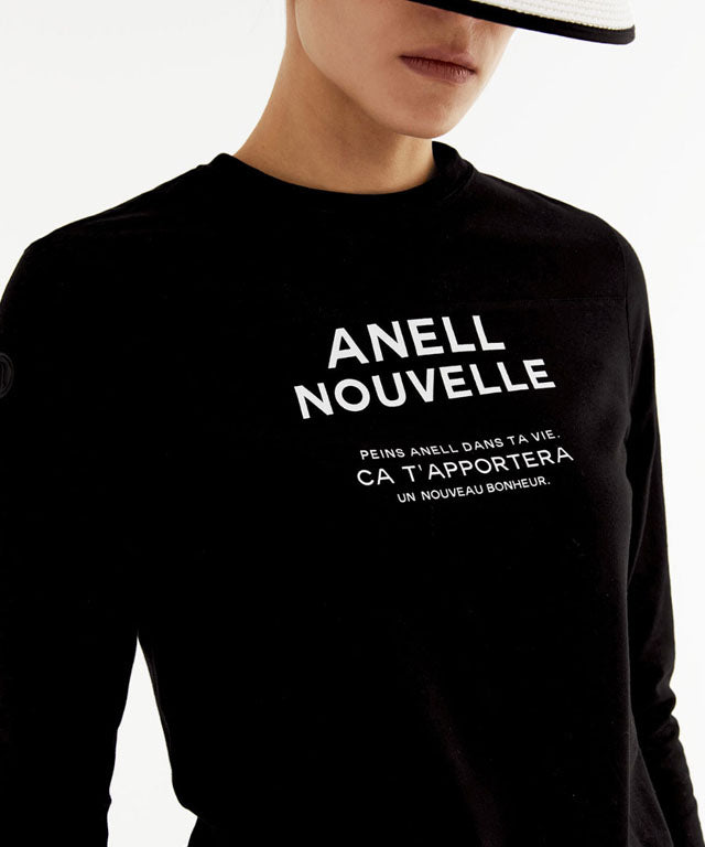 Anell Golf Graphic Light T-shirt in Black, featuring stylish graphics and a comfortable fit, perfect for golf and casual wear.