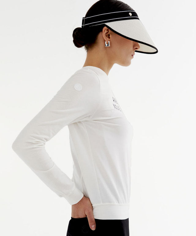 Anell Golf Graphic Light T-shirt in Ivory, showcasing stylish graphics and a comfortable fit.