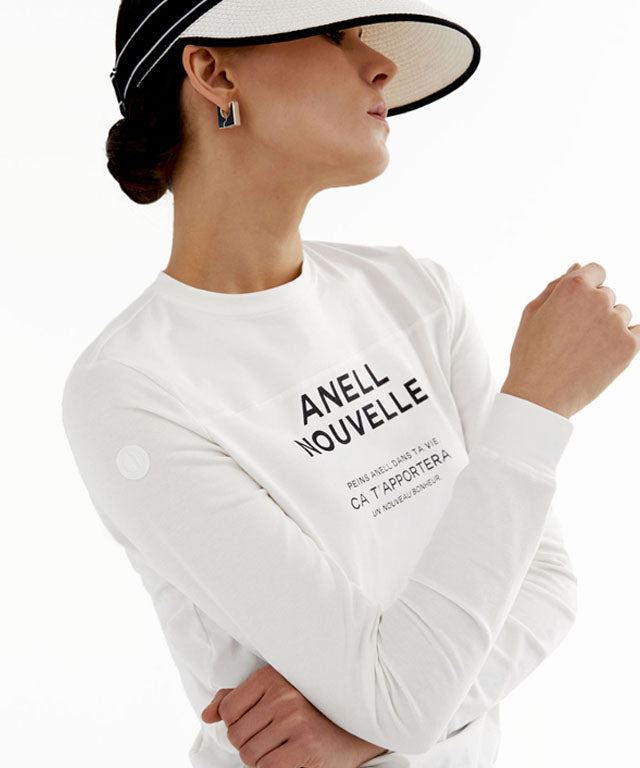 Anell Golf Graphic Light T-shirt in Ivory, showcasing stylish graphics and a comfortable fit.