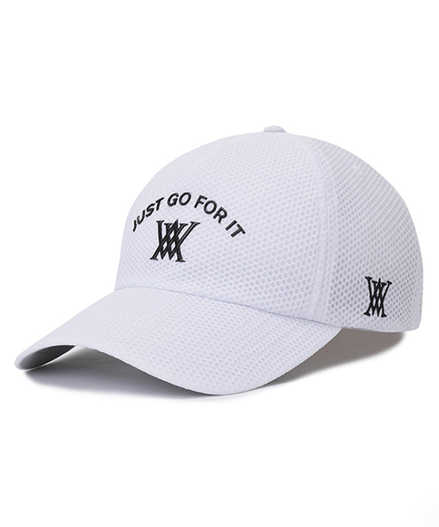 ANEW Golf Honeycomb 5 Angle Ball Cap featuring breathable mesh fabric and a stylish 5-angle design, perfect for summer activities.