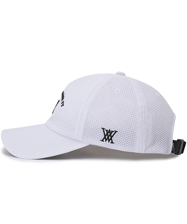 ANEW Golf Honeycomb 5 Angle Ball Cap featuring breathable mesh fabric and a stylish 5-angle design, perfect for summer activities.