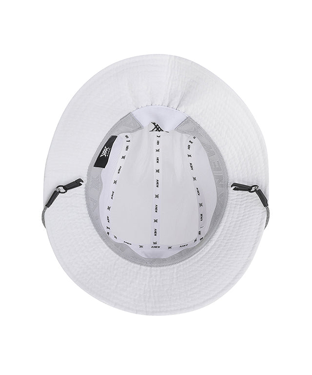 ANEW Golf Nylon Side Color Bucket Hat featuring a stylish color band and breathable mesh, perfect for outdoor activities.