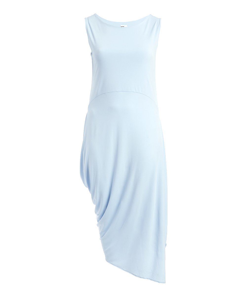 A stylish Angled Dress featuring a double layer bodice and asymmetric hem, perfect for modern fashion enthusiasts.