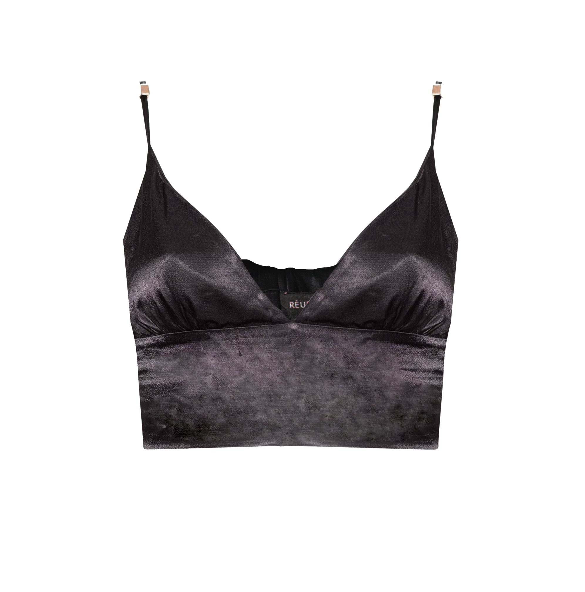 Avril Crop Top in black, showcasing its stylish design and comfortable fit.