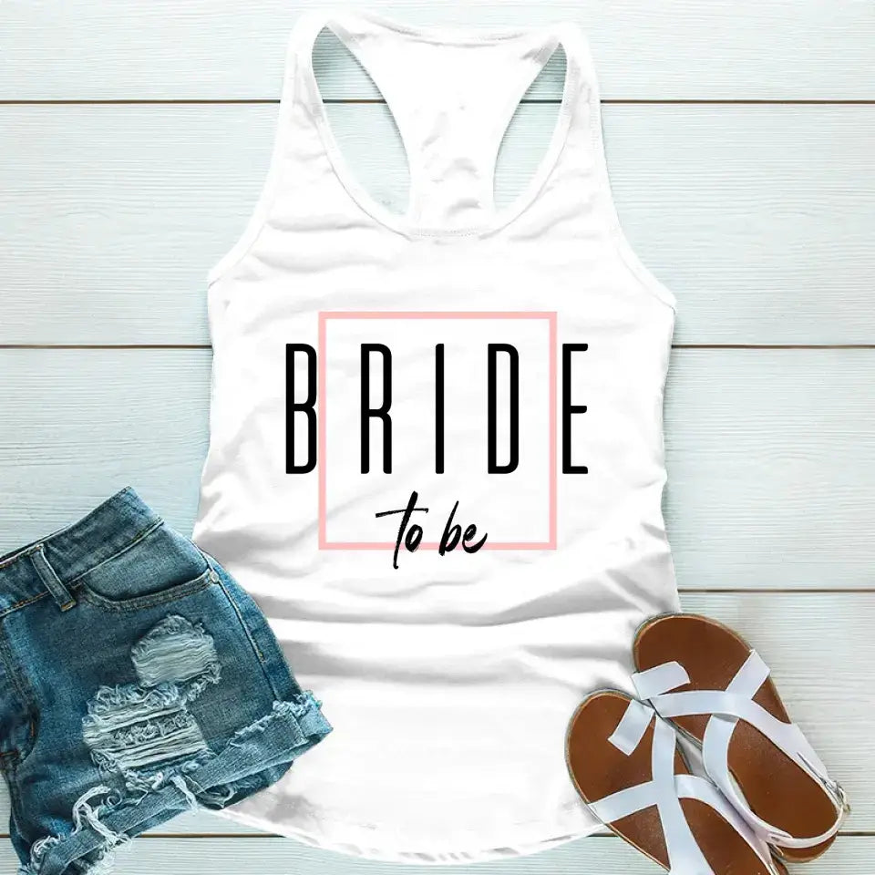 Bach Crew Bride To Be Party Bachelorette Tank Top in a stylish design, perfect for celebrations and casual outings.