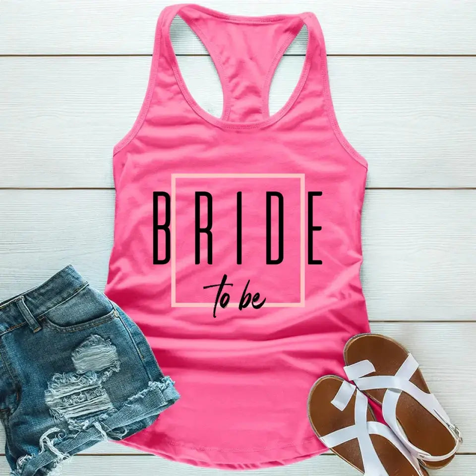 Bach Crew Bride To Be Party Bachelorette Tank Top in a stylish design, perfect for celebrations and casual outings.