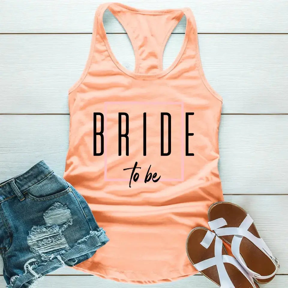 Bach Crew Bride To Be Party Bachelorette Tank Top in a stylish design, perfect for celebrations and casual outings.