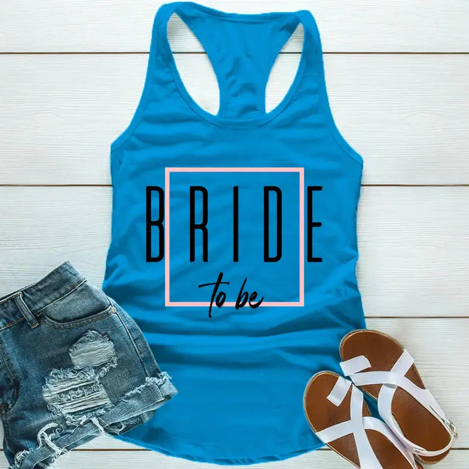 Bach Crew Bride To Be Party Bachelorette Tank Top in a stylish design, perfect for celebrations and casual outings.