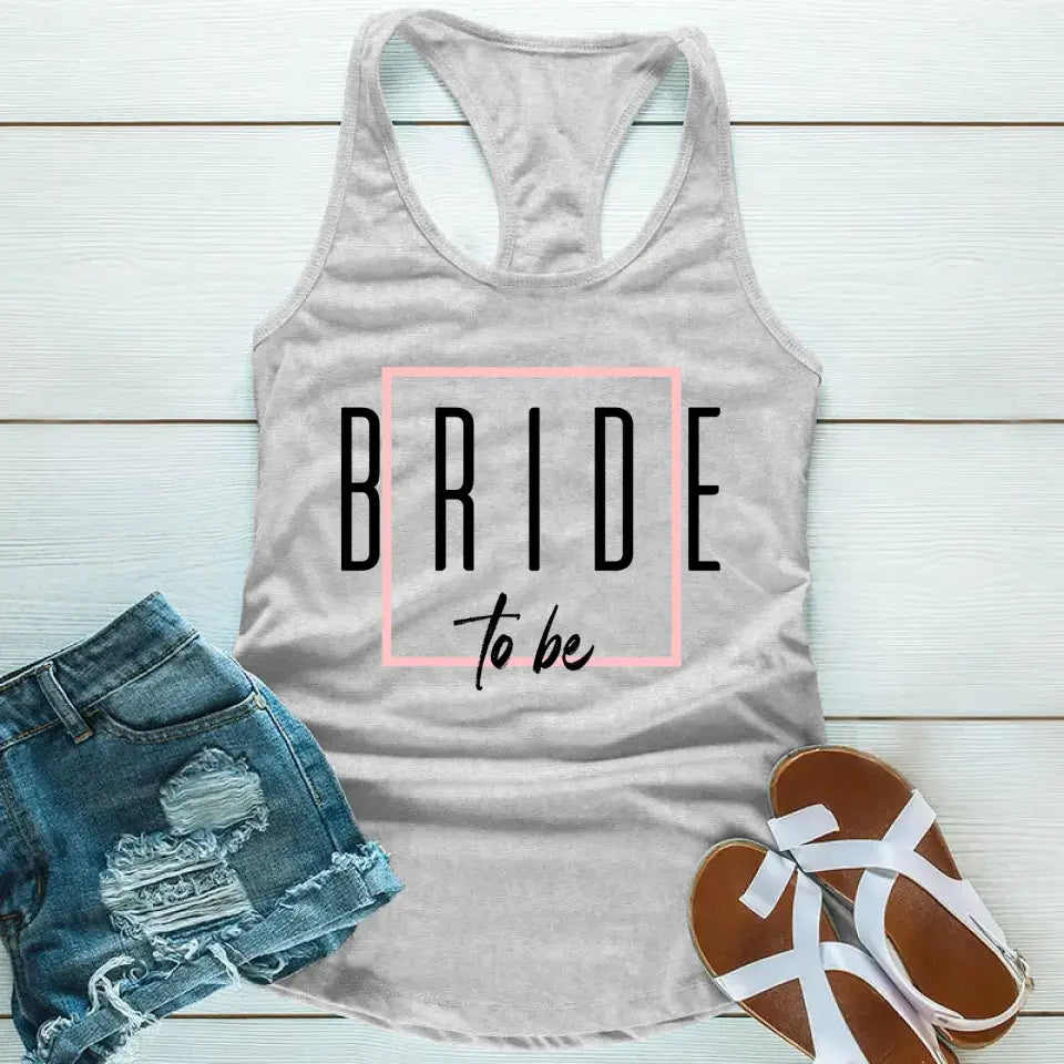 Bach Crew Bride To Be Party Bachelorette Tank Top in a stylish design, perfect for celebrations and casual outings.