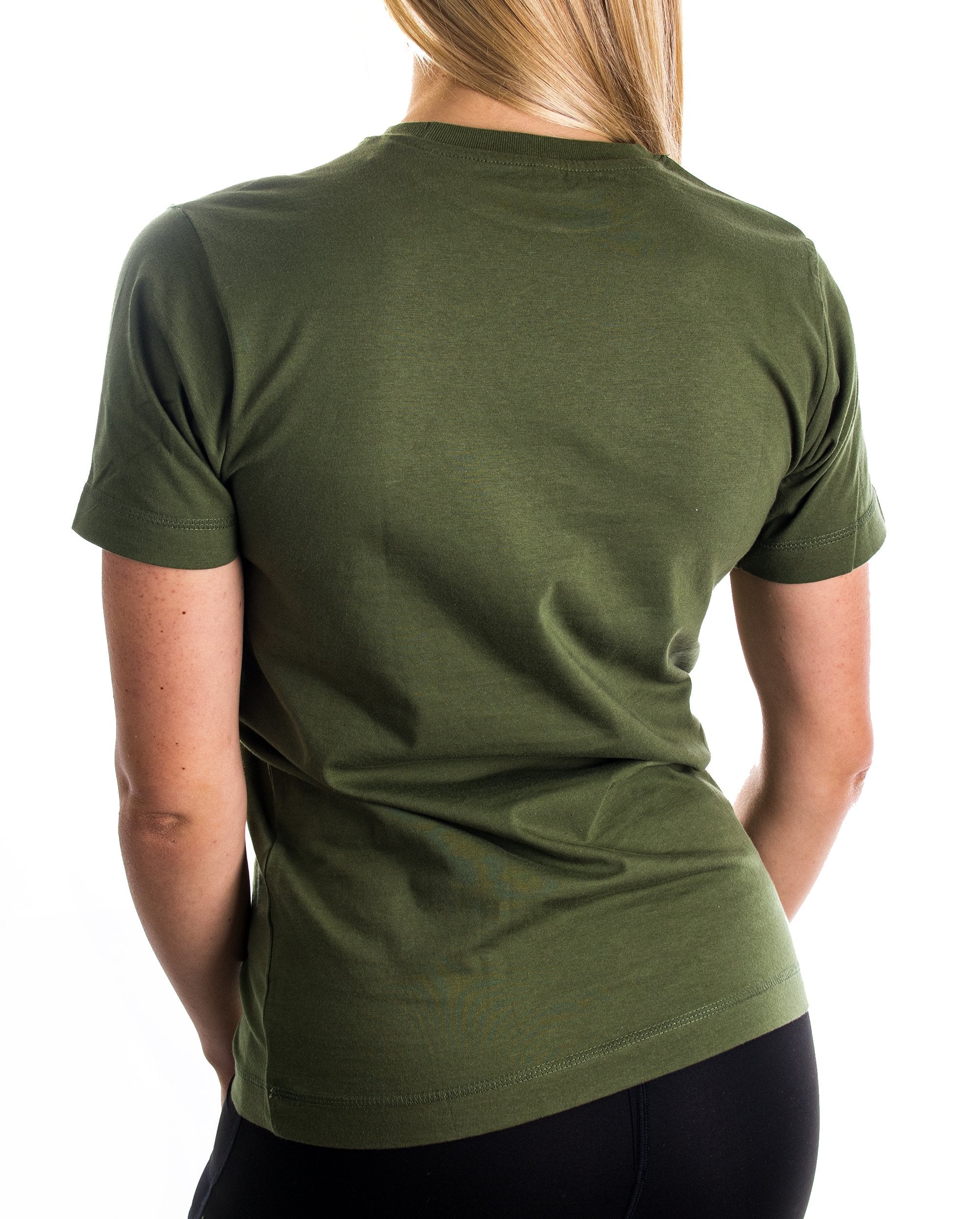 Back to Classic Shirt in green and white for women, featuring a relaxed fit and made from 100% cotton.