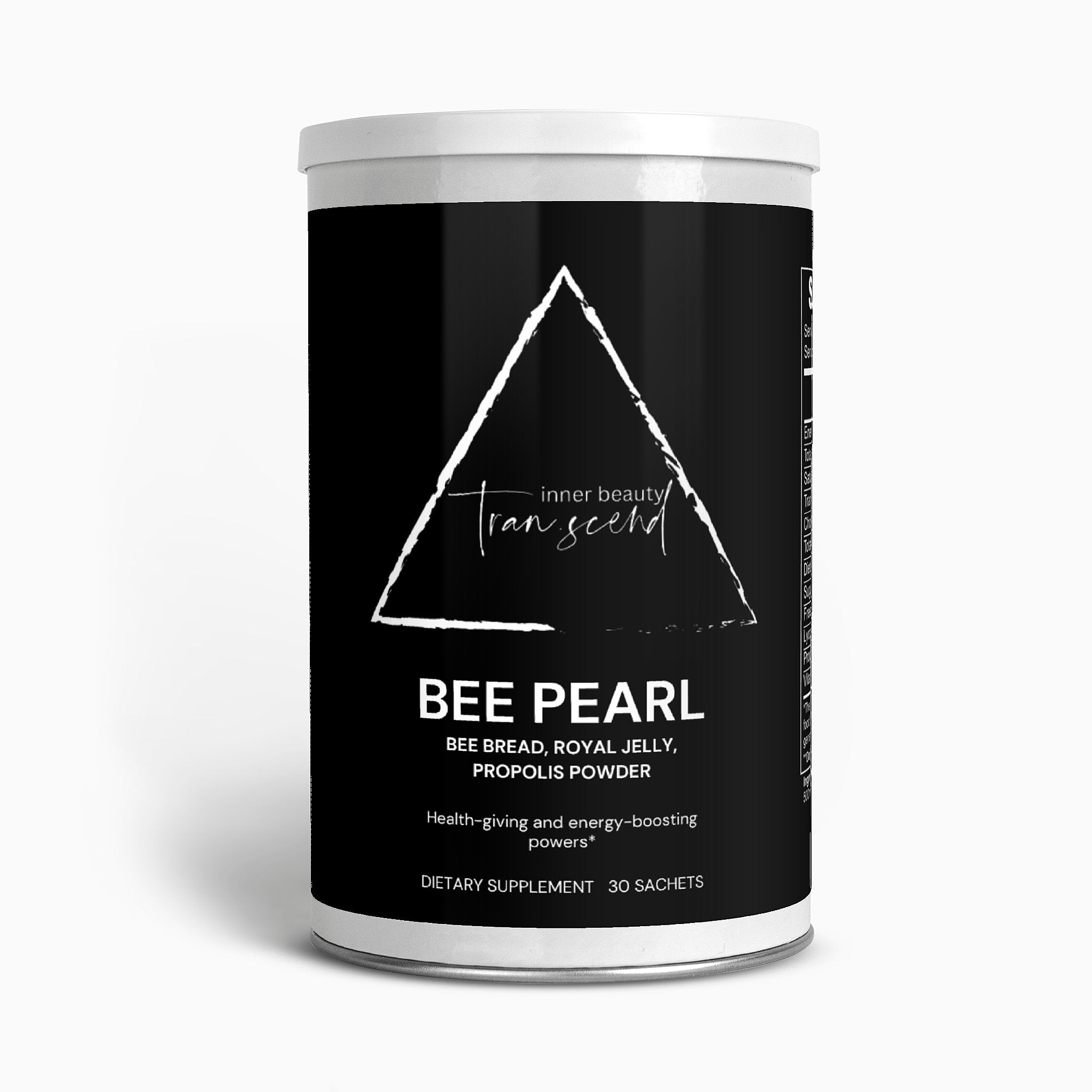 Bee Pearl Powder sachets with natural bee ingredients for smoothies and health benefits.