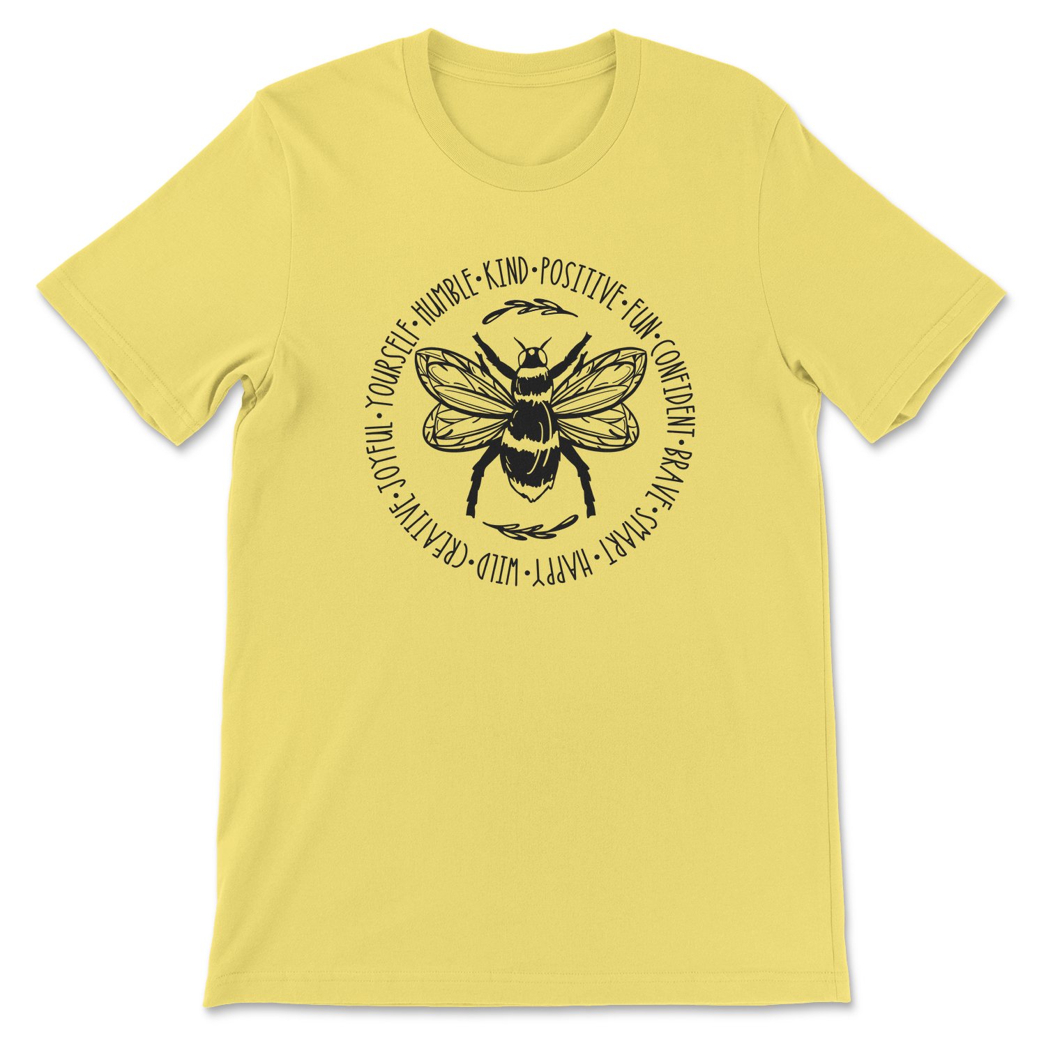 Bee Something Tee featuring a vibrant design, unisex fit, and soft fabric, made in the USA.