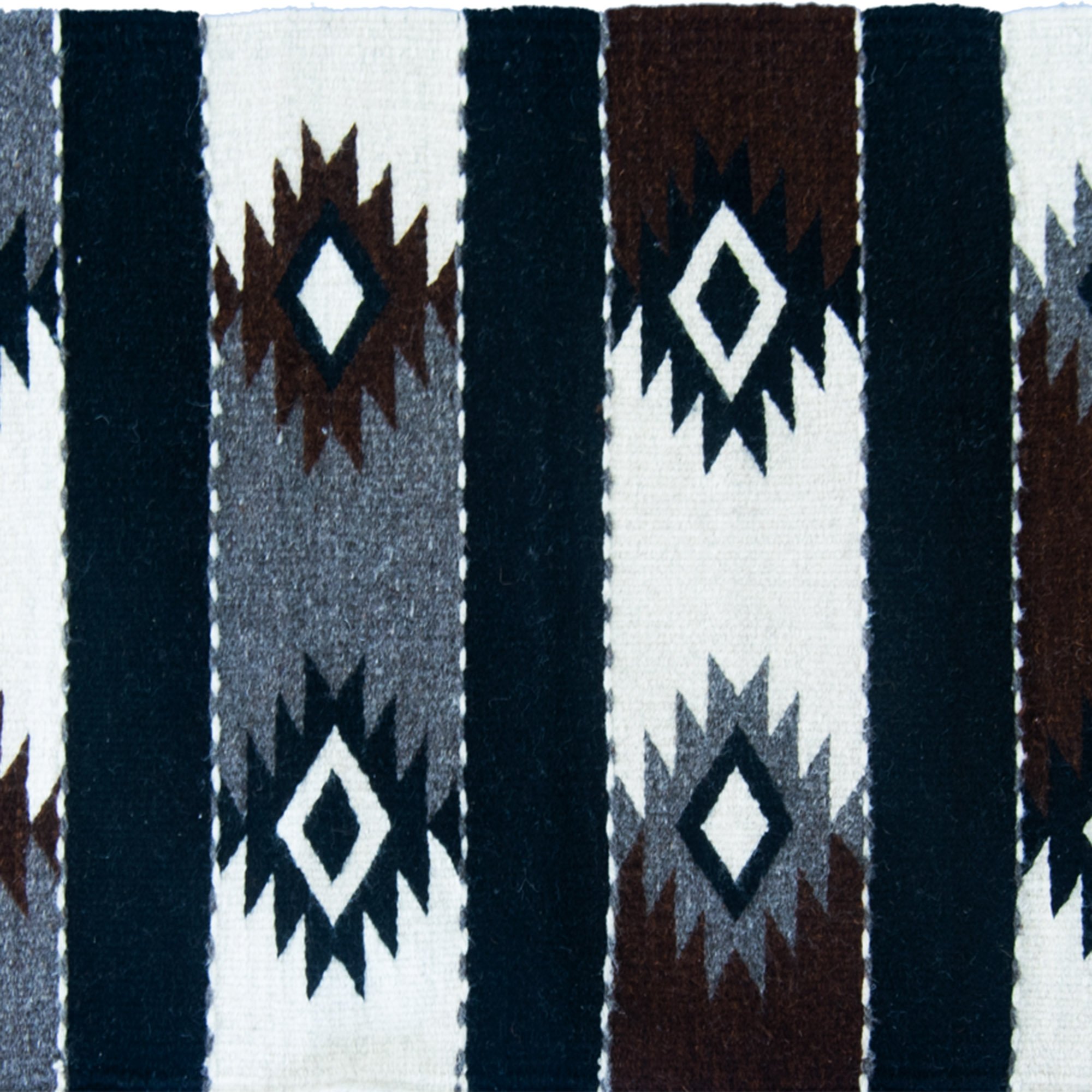 Belegui Diamonds Mexican Wool Rug featuring geometric patterns, handmade with traditional waist loom techniques, showcasing vibrant colors and textures.