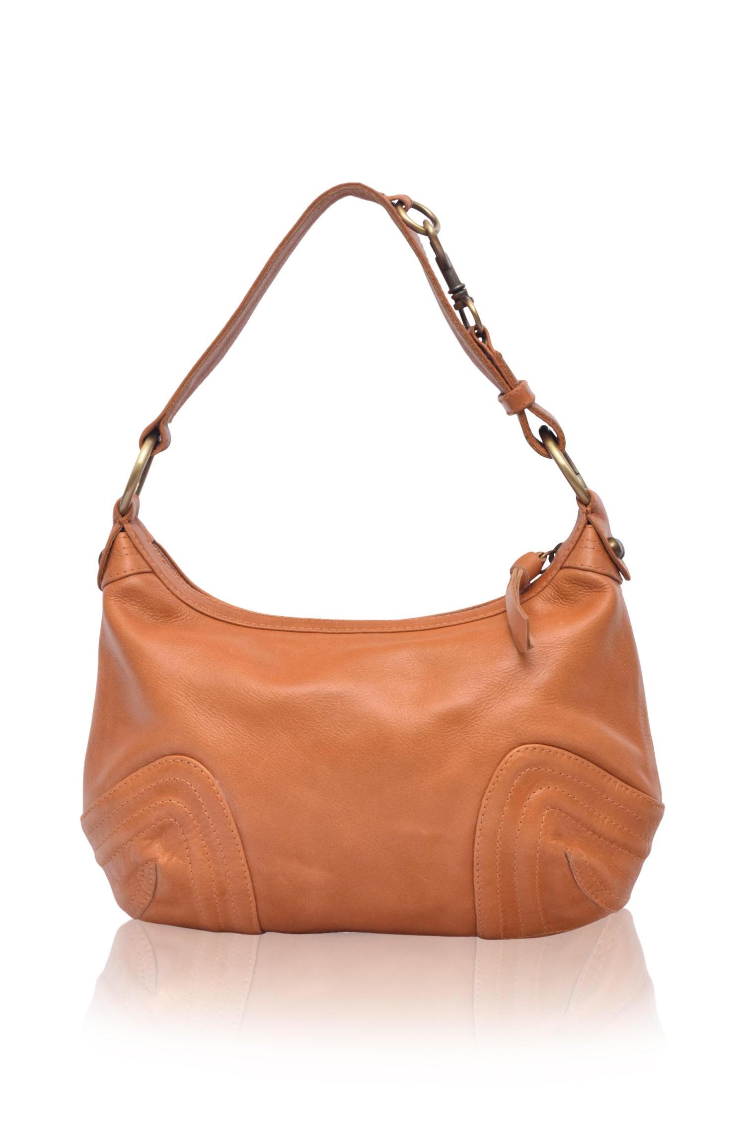 Belissima Mini Leather Shoulder Bag in high-quality leather with elegant hardware accents and a short shoulder strap.