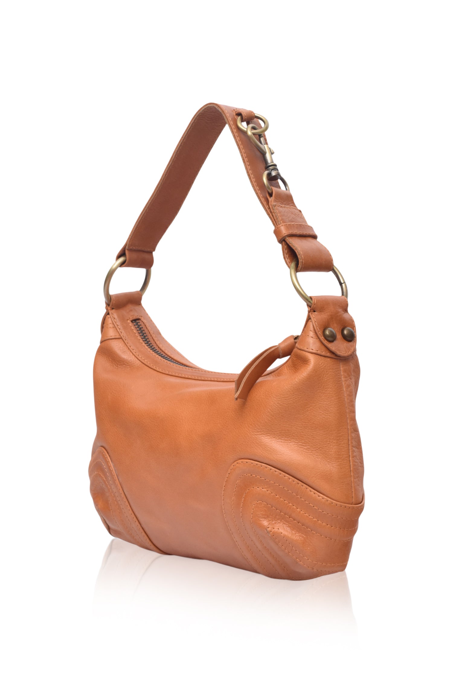 Belissima Mini Leather Shoulder Bag in high-quality leather with elegant hardware accents and a short shoulder strap.