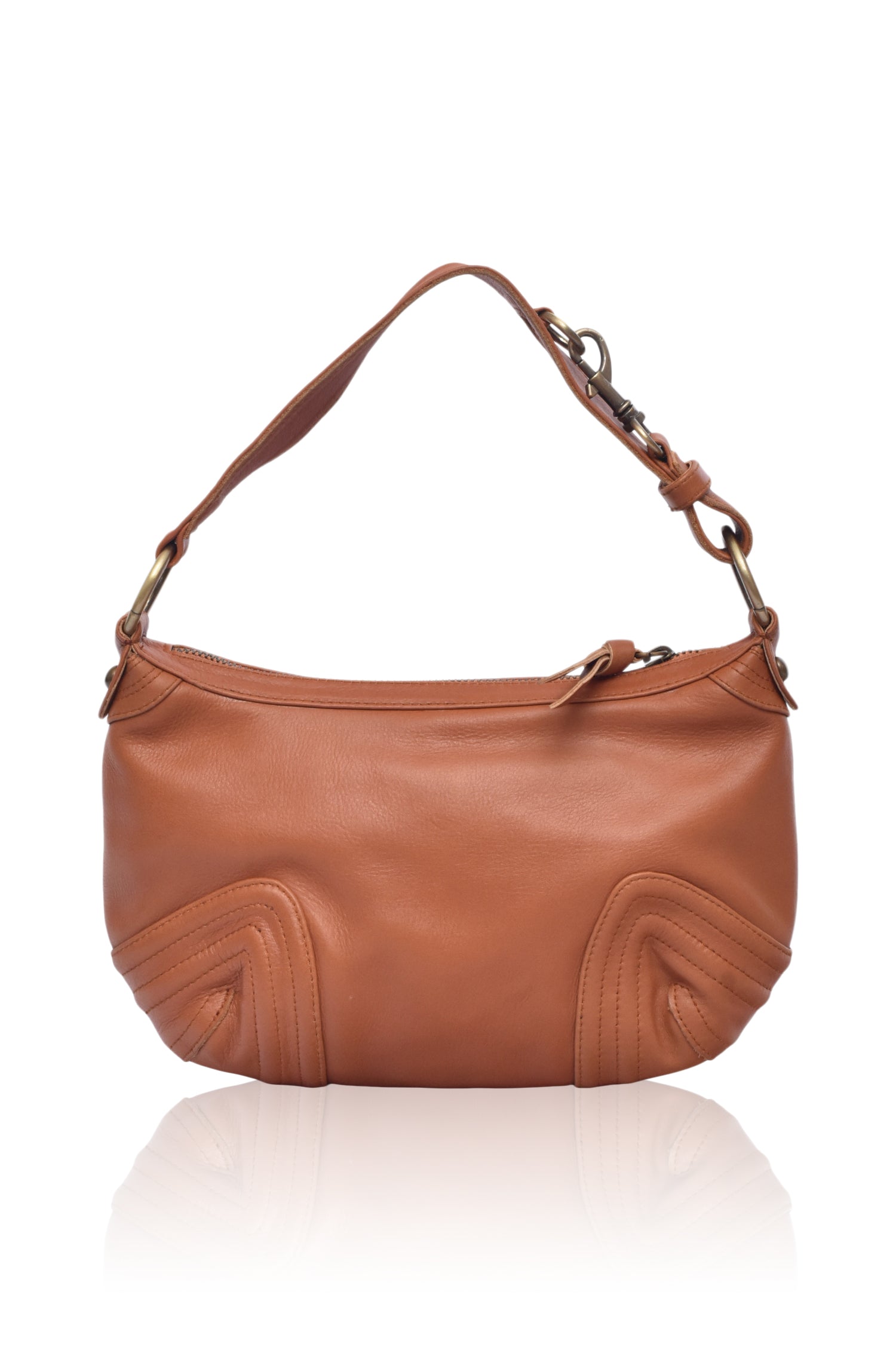 Belissima Mini Leather Shoulder Bag in high-quality leather with elegant hardware accents and a short shoulder strap.