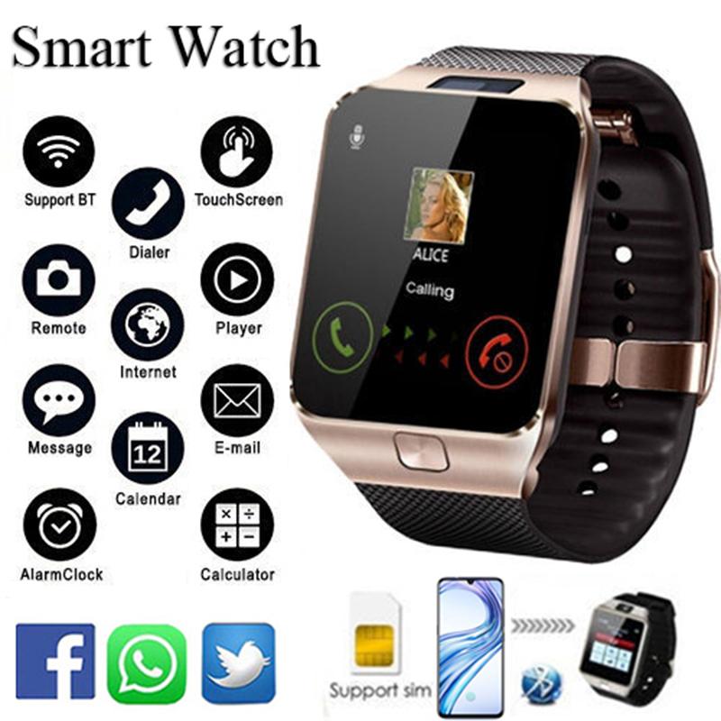 Bluetooth Android Smart Watch with Camera, SIM, and TF Slot, showcasing its sleek design and features.