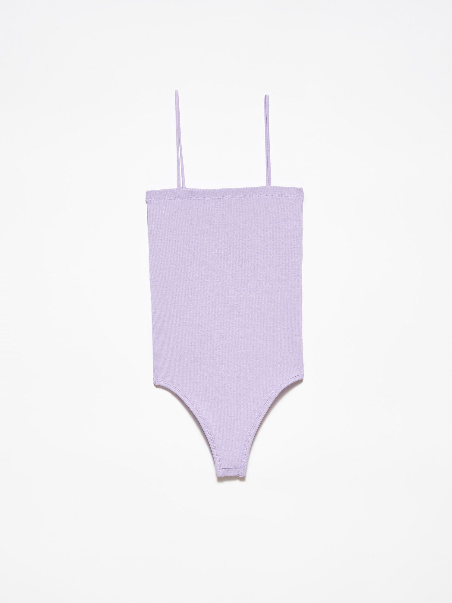 A stylish bodysuit made from a blend of polyester and elastane, showcasing its sleek design and comfortable fit.