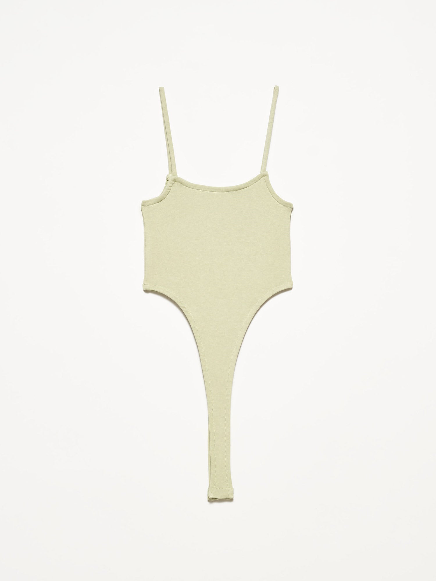 A stylish bodysuit made from 98% cotton and 2% elastane, showcasing its soft fabric and comfortable fit.