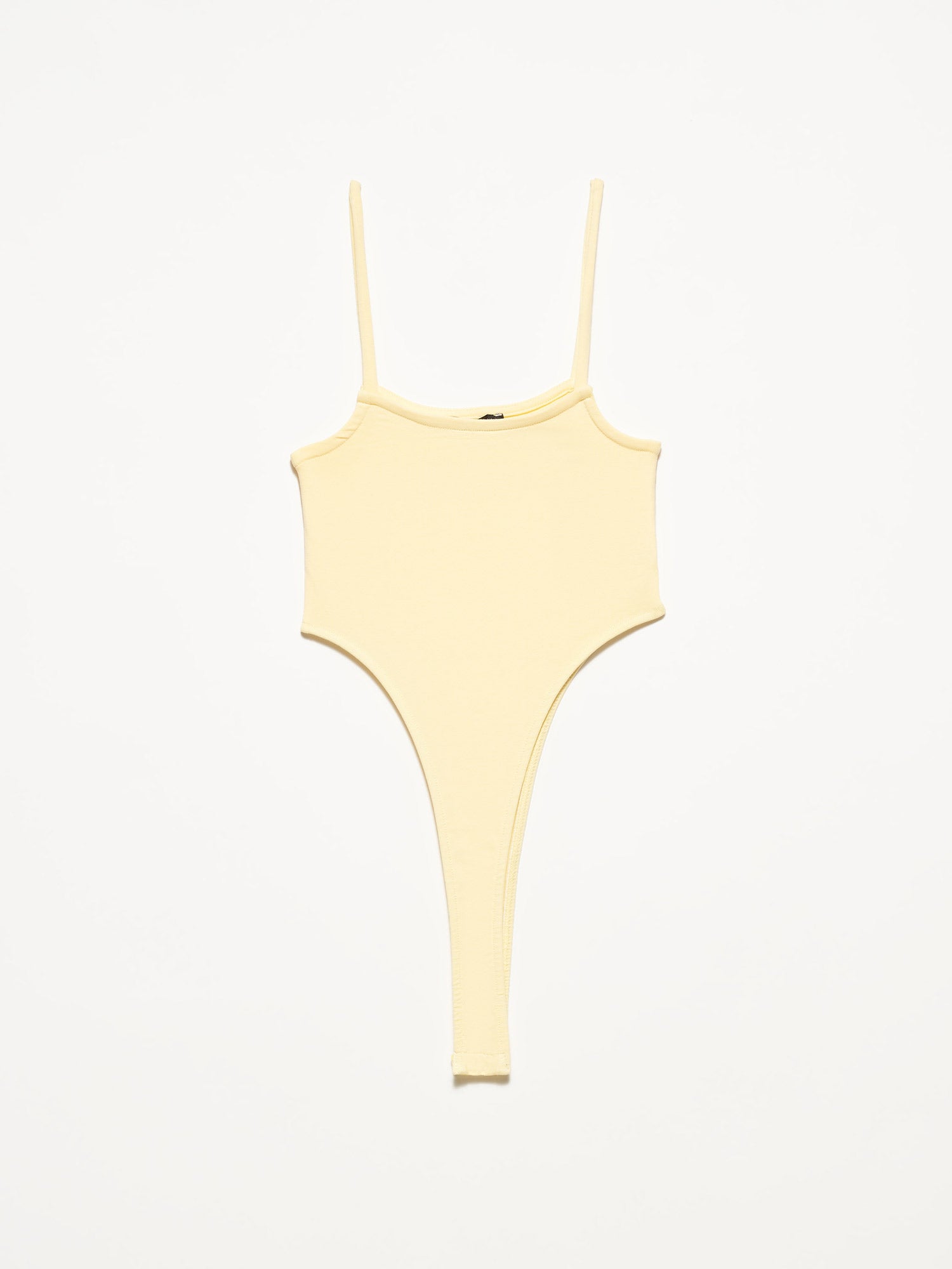 A stylish bodysuit made from 98% cotton and 2% elastane, showcasing its soft fabric and comfortable fit.