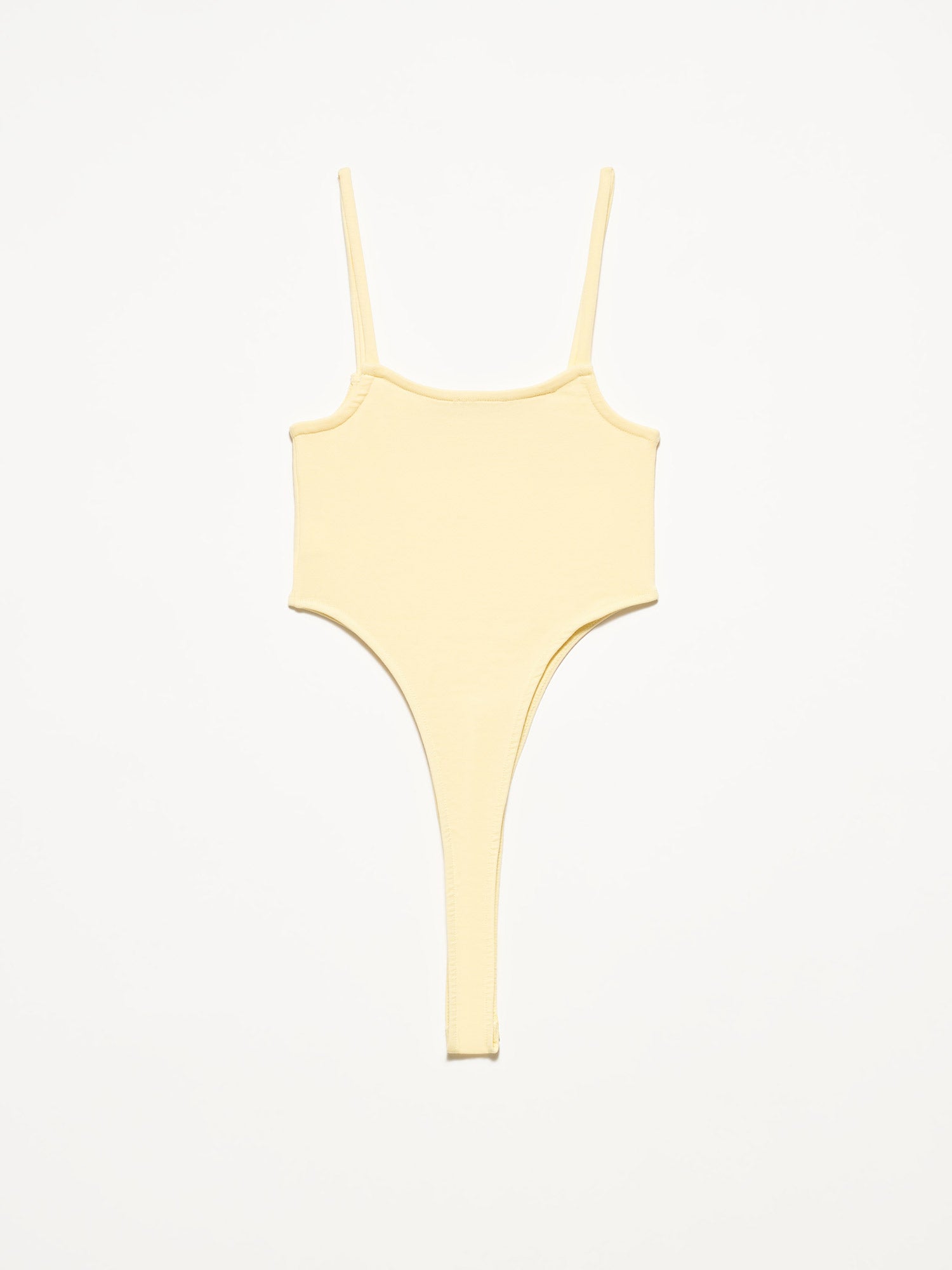 A stylish bodysuit made from 98% cotton and 2% elastane, showcasing its soft fabric and comfortable fit.