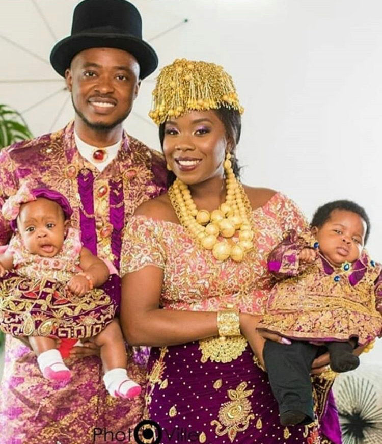 A beautifully handcrafted Boma Hat, an African bride crown made of colorful beads, showcasing intricate designs and vibrant colors.